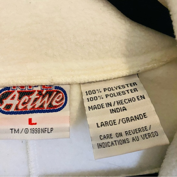 NFL Active NY Jets Quarter Zip Fleece Pull Over, Size Large - Picture 3 of 4